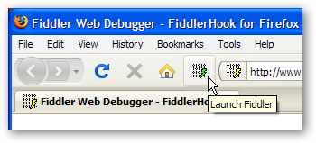Launch Fiddler Toolbar button